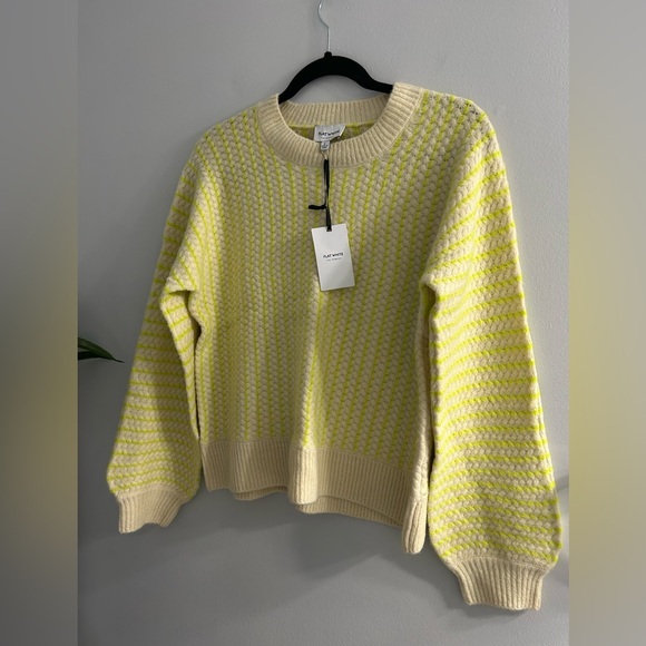 Anthropologie Sweaters - NWT Anthropologie flat white sweater